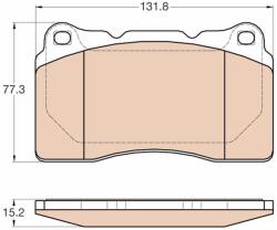 TRW Sada brzdových platničiek kotúčovej brzdy TRW GDB2007 (GDB2007)