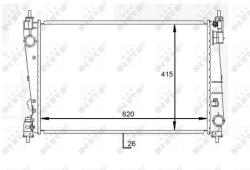 NRF Chladič motora NRF 59084 (59084)