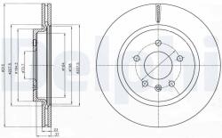 DELPHI Brzdový kotúč DELPHI BG4388C (BG4388C)