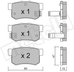 METELLI Sada brzdových platničiek kotúčovej brzdy METELLI 22-0173-0 (22-0173-0)