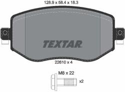 TEXTAR Sada brzdových platničiek kotúčovej brzdy TEXTAR 2261001 (2261001)