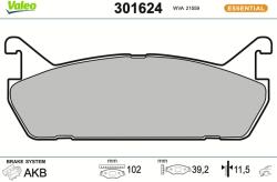 VALEO Sada brzdových platničiek kotúčovej brzdy VALEO 301624 (301624)