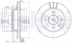DELPHI Tarcza Ham. Ford Sierra (bg2367)