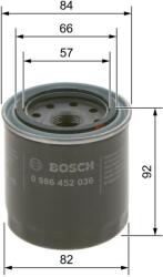 Bosch Olejový filter BOSCH 0 986 452 036 (0 986 452 036)