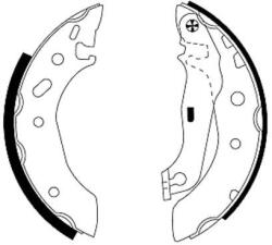 TEXTAR Sada brzdových čeľustí TEXTAR 91048800 (91048800)