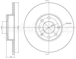 METELLI Brzdový kotúč METELLI 23-0627 (23-0627)