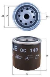 KNECHT Olejový filter KNECHT OC 140 (OC 140)