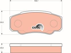TRW Sada brzdových platničiek kotúčovej brzdy TRW GDB1521 (GDB1521)