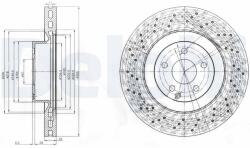 DELPHI Tarcza Ham. Mercedes S W221 (bg9057)