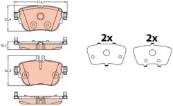 TRW Sada brzdových platničiek kotúčovej brzdy TRW GDB2155 (GDB2155)