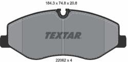 TEXTAR Sada brzdových platničiek kotúčovej brzdy TEXTAR 2206201 (2206201)