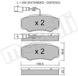 METELLI Sada brzdových platničiek kotúčovej brzdy METELLI 22-0532-1 (22-0532-1)