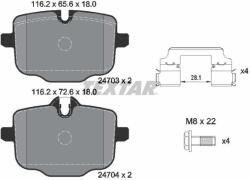 TEXTAR Sada brzdových platničiek kotúčovej brzdy TEXTAR 2470301 (2470301)