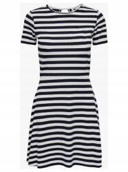 ONLY mini ruha csíkos kontraszt rövid ujjú U01 sua S