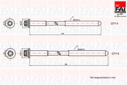 FAI AutoParts Sada skrutiek hlavy valcov FAI AutoParts B1625 (B1625)