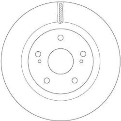 TRW Brzdový kotúč TRW DF6576 (DF6576)