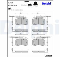 DELPHI Klocki Ham. Peugeot 406 (lp1457)