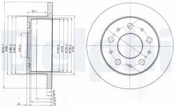 DELPHI Tarcza Ham. Fiat Ducato 02- Tyl (bg3923)