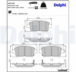 DELPHI Klocki Ham. Toyota Yaris (lp1742)