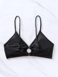 Shein fekete bikini felső NJ4 uic L textúra