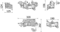 MAHLE Chladič pre recirkuláciu plynov MAHLE CE 43 000P (CE 43 000P)