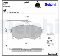 DELPHI Klocki Ham. Mitsubishi Carisma (lp992)