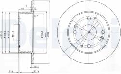 DELPHI Tarcza Ham. Honda Accord Vi 98- Tyl (bg3677)