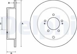 DELPHI Tarcza Ham. Mitsubishi Outlander (bg4161c)