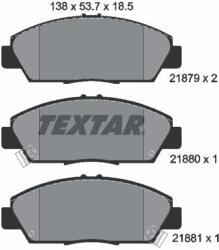 TEXTAR Sada brzdových platničiek kotúčovej brzdy TEXTAR 2187901 (2187901)