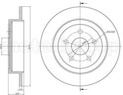 METELLI Brzdový kotúč METELLI 23-1107C (23-1107C)