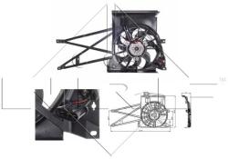 NRF Ventilátor chladenia motora NRF 47013 (47013)