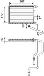 VALEO Výmenník tepla vnútorného kúrenia VALEO 811579 (811579)