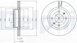 DELPHI Brzdový kotúč DELPHI BG4295 (BG4295)