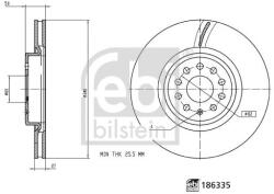 Febi Bilstein Brzdový kotúč FEBI BILSTEIN 186335 (186335)