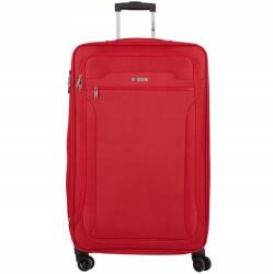 Słoń Torbalski 80 cm-es nagy puha anyagú bőrönd, szélesítővel, piros (04-0151S-09)