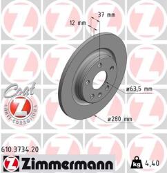 ZIMMERMANN Brzdový kotúč ZIMMERMANN 610.3734. 20 (610.3734.20)