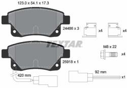 TEXTAR Sada brzdových platničiek kotúčovej brzdy TEXTAR 2448601 (2448601)