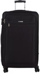 Słoń Torbalski 80 cm-es nagy puha anyagú bőrönd, szélesítővel, fekete (04-0151S-01)