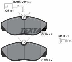 TEXTAR Sada brzdových platničiek kotúčovej brzdy TEXTAR 2360201 (2360201)