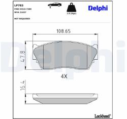 DELPHI Klocki Ham. Nissan Sunny (lp783)