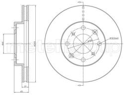 METELLI Brzdový kotúč METELLI 23-0343 (23-0343)