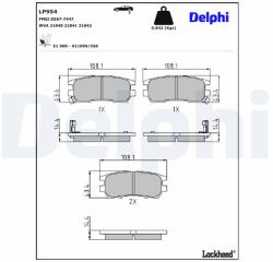 DELPHI Klocki Ham. Mitsubishi Pajero (lp954)