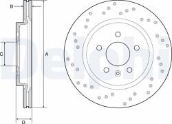 DELPHI Tarcza Ham. Opela Astra J Gtc 12- Tyl (bg4923c)
