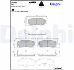 DELPHI Klocki Hamulcowe Przod (lp3613)