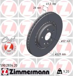 ZIMMERMANN Brzdový kotúč ZIMMERMANN 590.2834. 20 (590.2834.20)