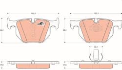 TRW Sada brzdových platničiek kotúčovej brzdy TRW GDB1730 (GDB1730)