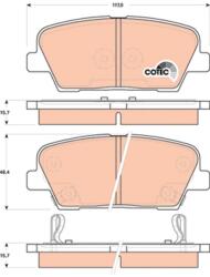 TRW Sada brzdových platničiek kotúčovej brzdy TRW GDB3499 (GDB3499)