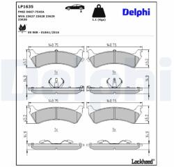 DELPHI Klocki Ham. Ford Explorer 93- (lp1635)
