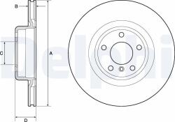 DELPHI Tarcza Ham. Bmw 1 F20 11- Tyl (bg4755c)