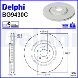 DELPHI Brzdový kotúč DELPHI BG9430C (BG9430C)
